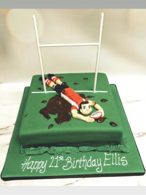 rugby cake|
