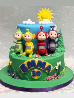 telly tubby cake|tinky winky| dipsy| la la| po